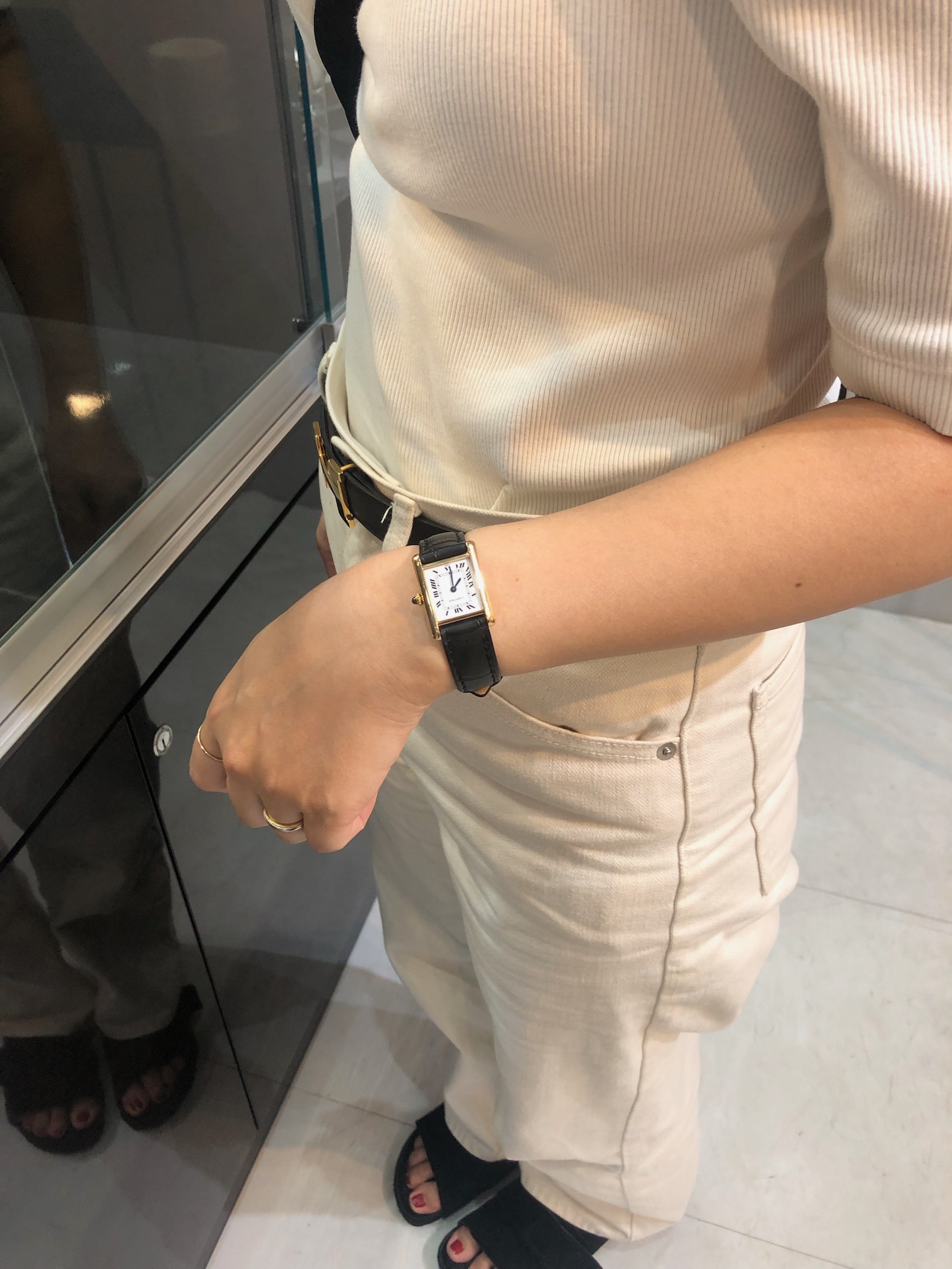 A様【CARTIER/タンクルイSM PARIS文字盤 K18 YG】 | Blog | LE